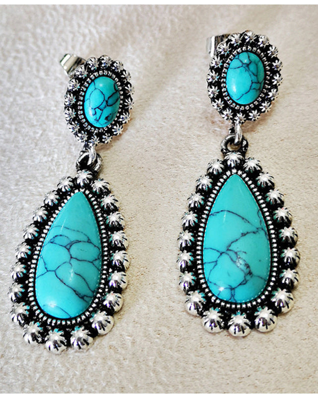 boucles d'oreilles en argent antique