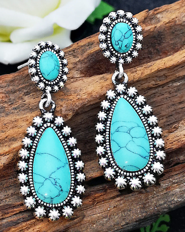 boucles d'oreilles en argent antique