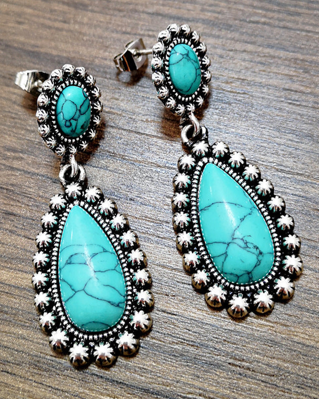 boucles d'oreilles en argent antique