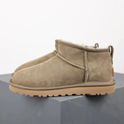 Damen Winterstiefel Komfort Leder Fellfutter Plateau Design 0