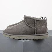 Damen Winterstiefel Komfort Leder Fellfutter Plateau Design 2