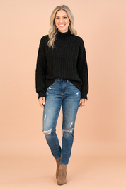Damenpullover Rollkragen Zopfmuster Bequem 100% Baumwolle 1