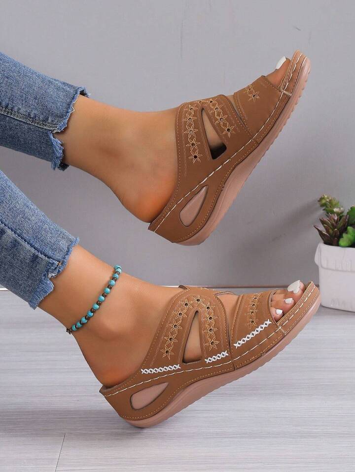 sandales brodées