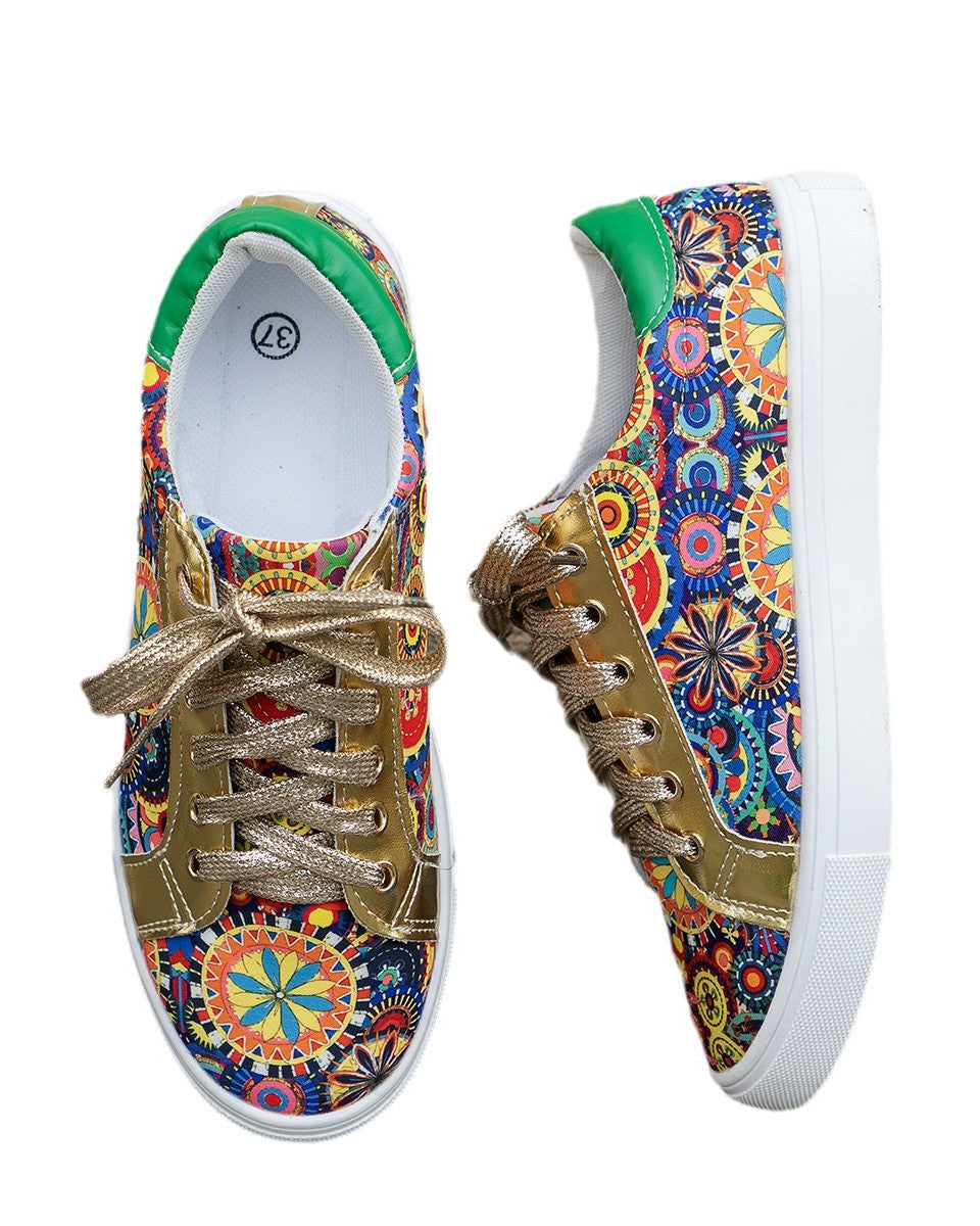 Chaussures en toile imprimée