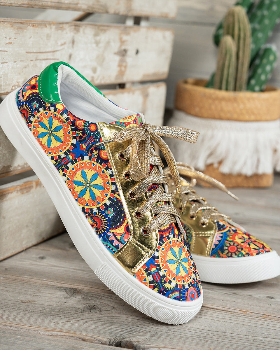 Chaussures en toile imprimée