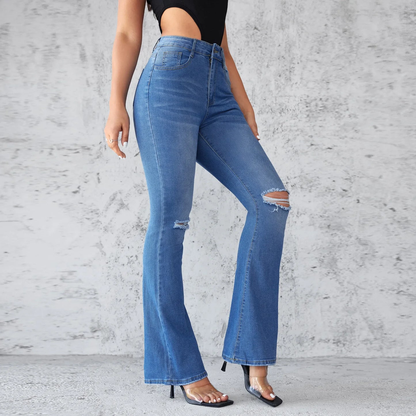 Jean court Happy