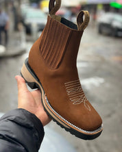 Unisex Cowboy-Stiefel Klassischer Western-Stil Hochwertiges Leder 1