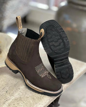 Unisex Cowboy-Stiefel Klassischer Western-Stil Hochwertiges Leder 2
