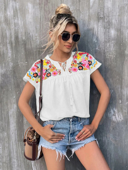 Chemisier fleuri Fallon