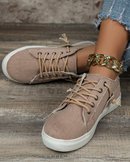 baskets en jean