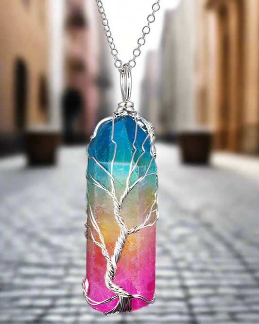 Crystal Tree of Life Necklace