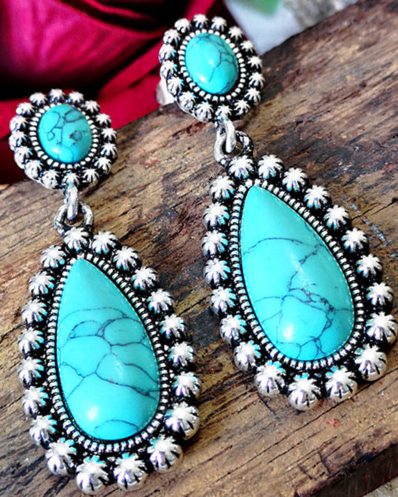 boucles d'oreilles en argent antique