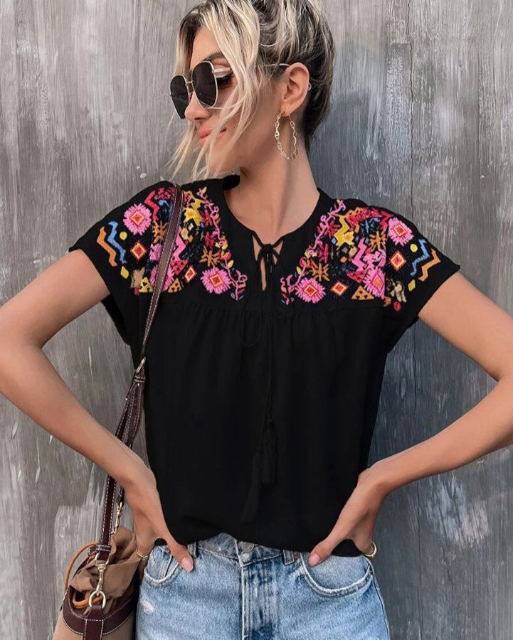 Chemisier fleuri Fallon