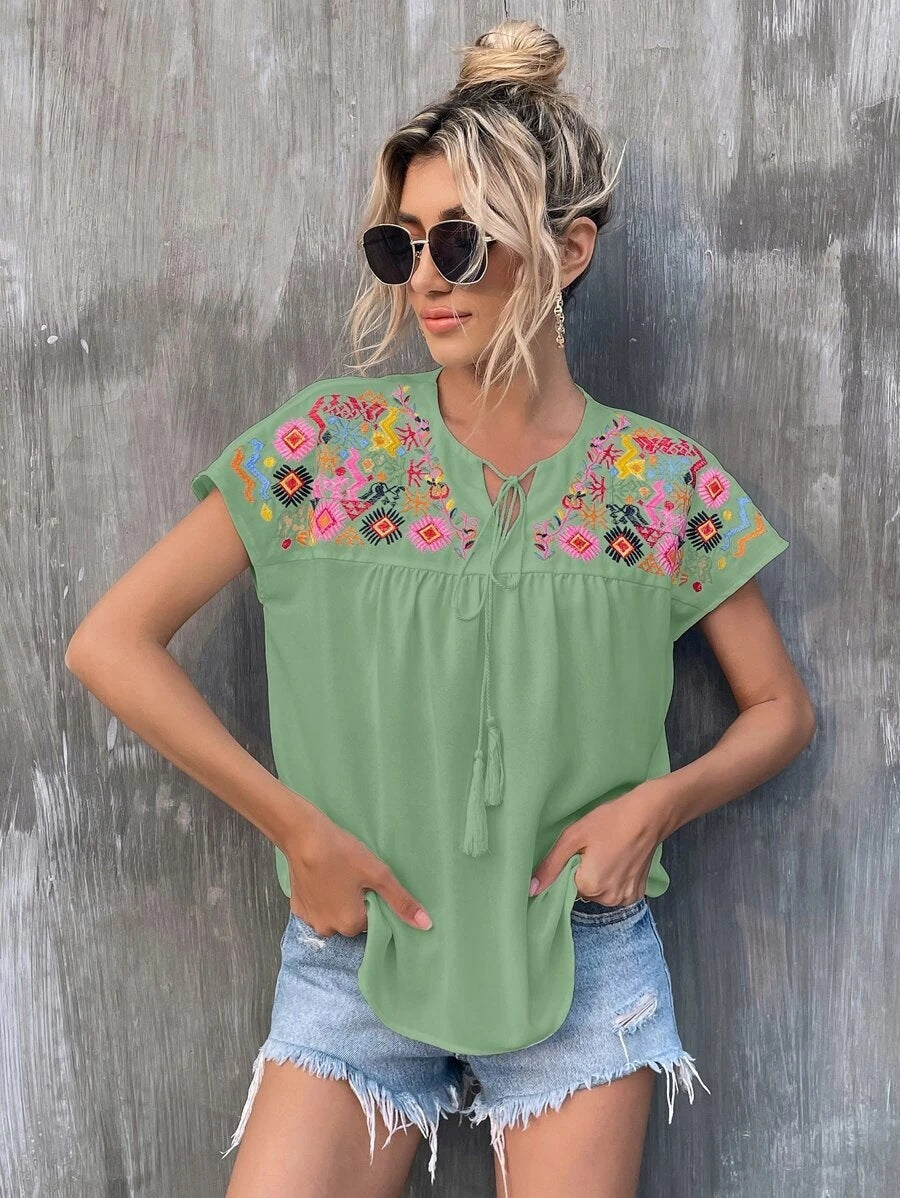 Chemisier fleuri Fallon