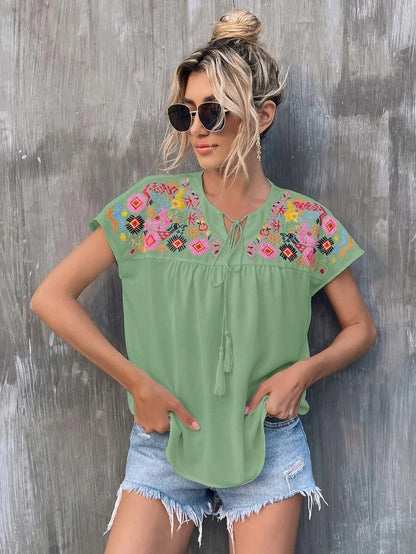 Chemisier fleuri Fallon