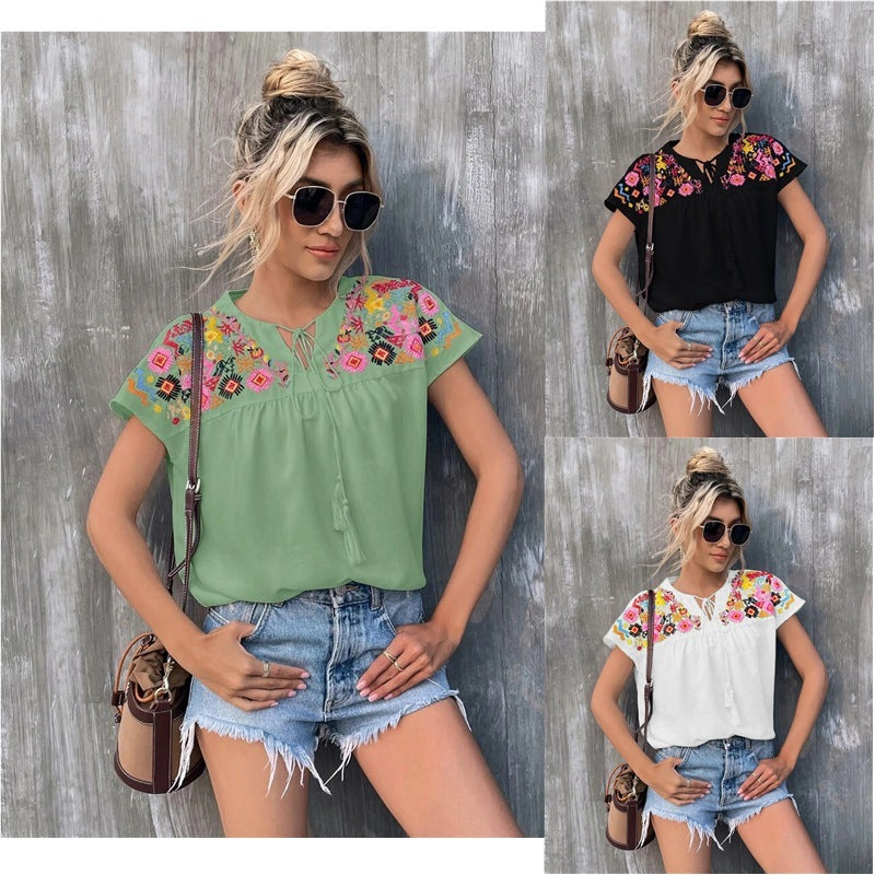 Chemisier fleuri Fallon