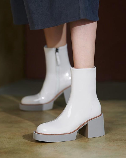 bottes à talons moyens