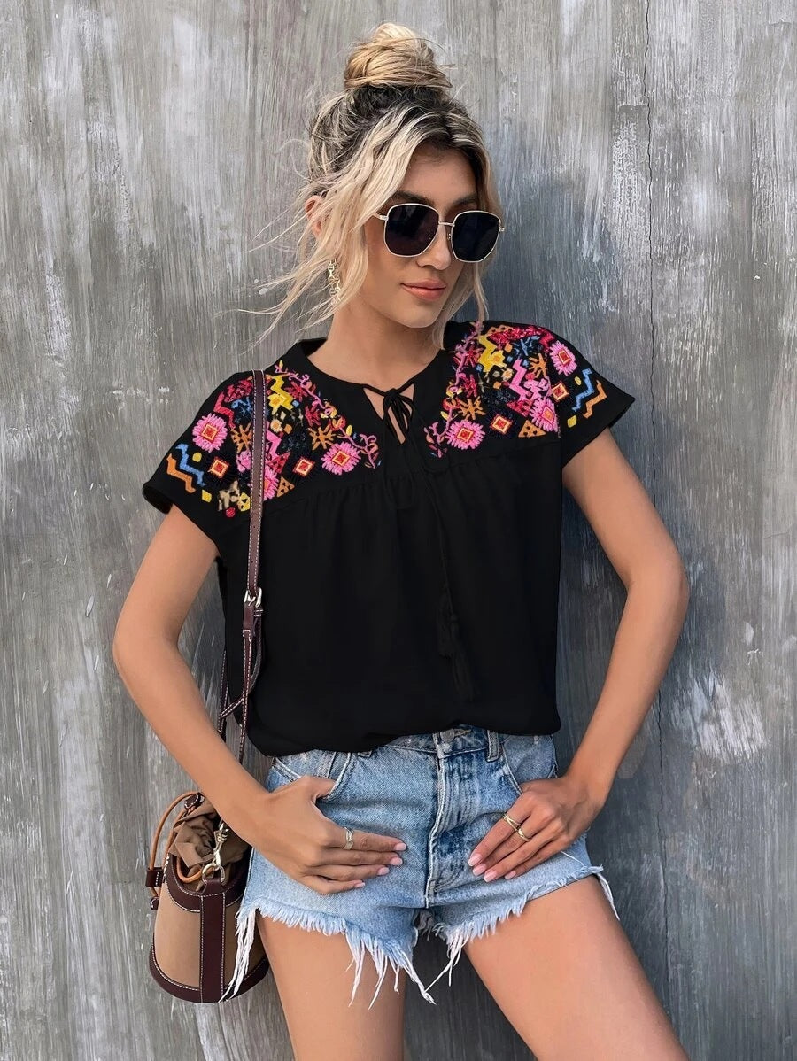 Chemisier fleuri Fallon