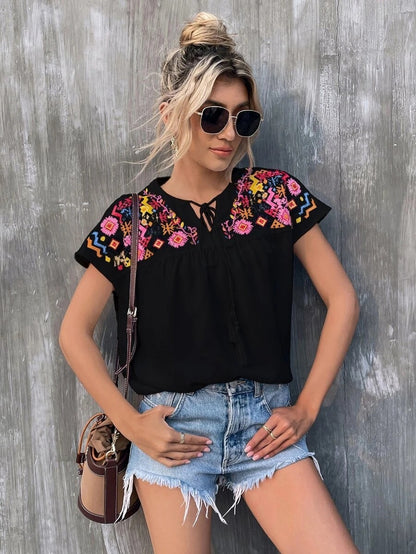 Chemisier fleuri Fallon