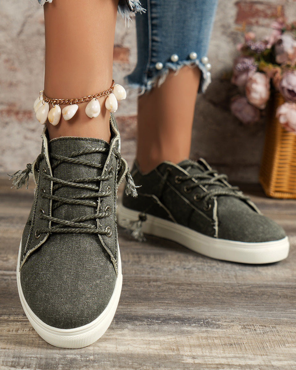 baskets en jean