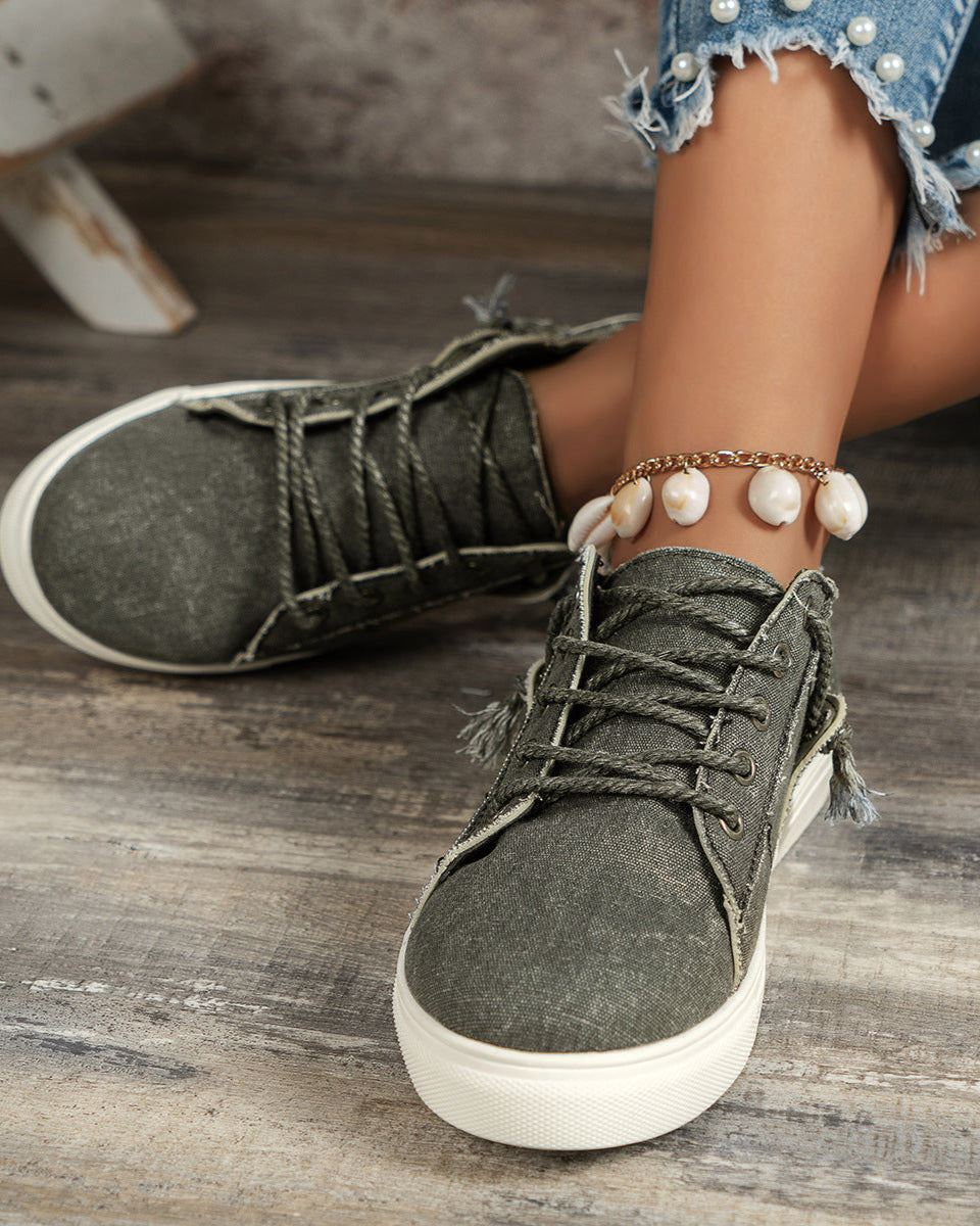 baskets en jean