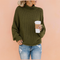 Damen Pullover Oversized Rollkragen Bequem Hochwertiger Strick 1