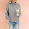 Damen Pullover Oversized Rollkragen Bequem Hochwertiger Strick 2
