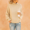 Damen Pullover Oversized Rollkragen Bequem Hochwertiger Strick 3
