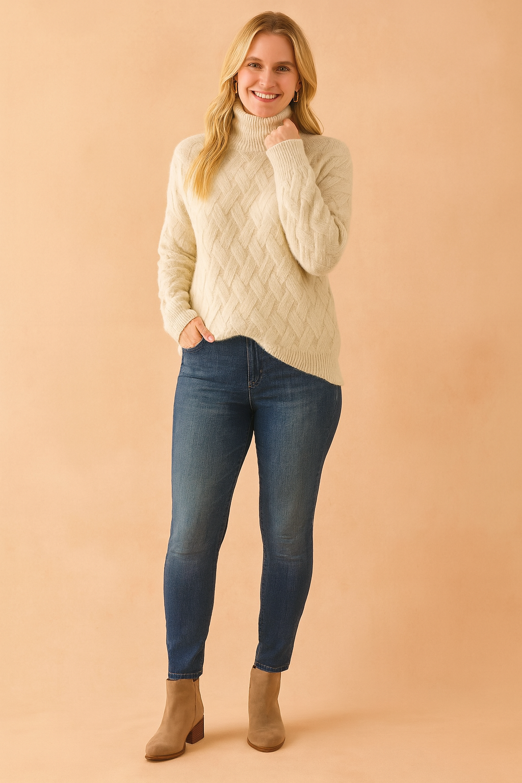 Cremig beige