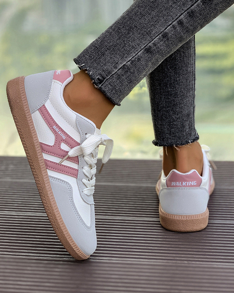 Chaussures classiques à rayures contrastées