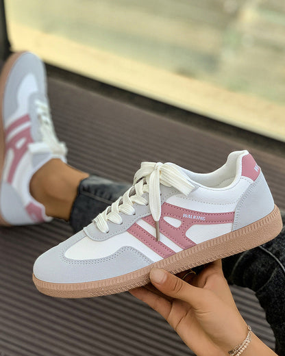 Chaussures classiques à rayures contrastées