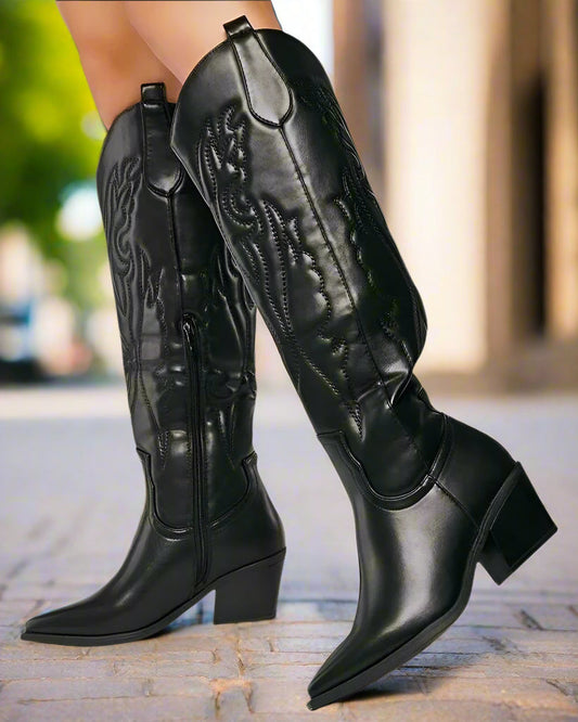 bottes de cowboy à talons hauts