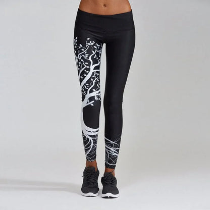 Legging de yoga à imprimé graphique