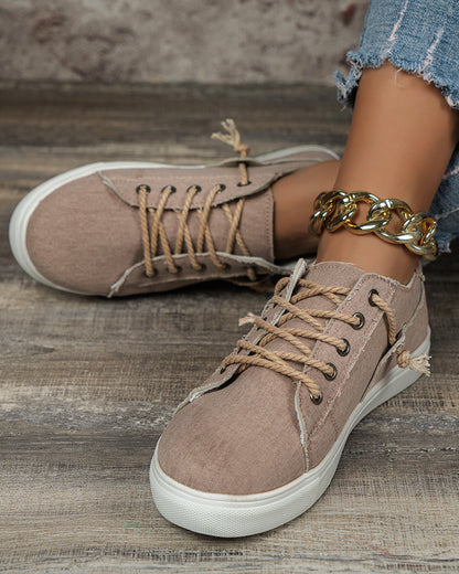 baskets en jean