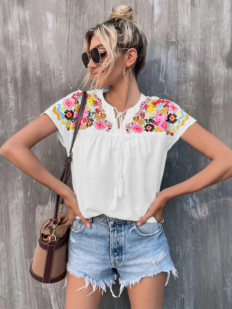 Chemisier fleuri Fallon