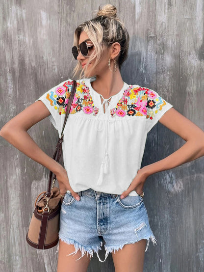 Chemisier fleuri Fallon