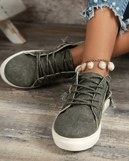baskets en jean