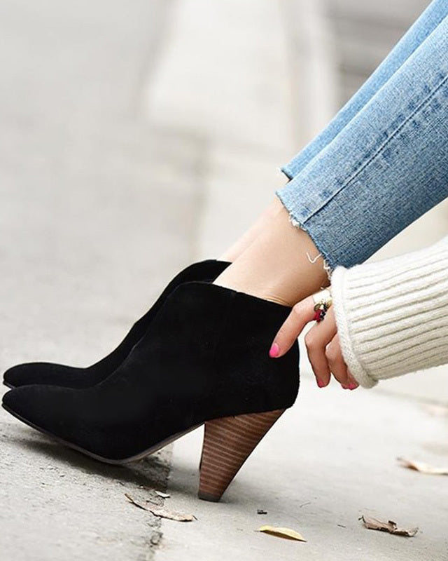 Bottes vintage en cuir vert foncé