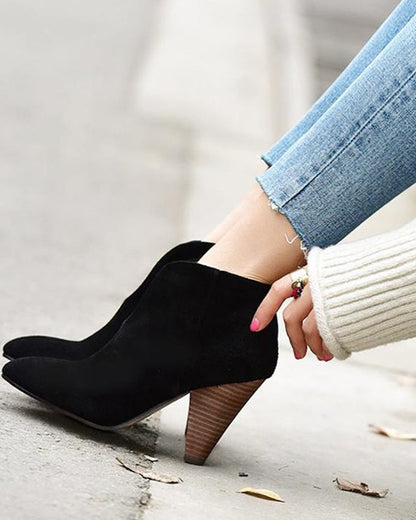 Bottes vintage en cuir vert foncé
