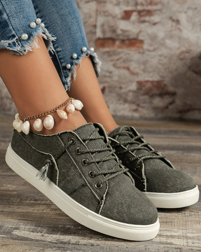 baskets en jean